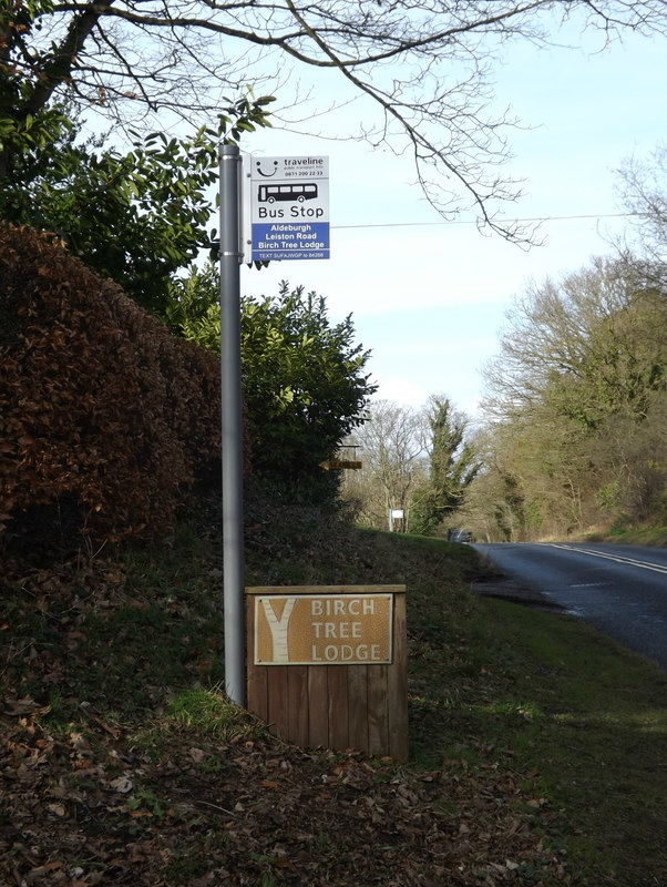 Bus Stop Birch Tree Lodge Sign Geographer Cc By Sa 2 0 Geograph