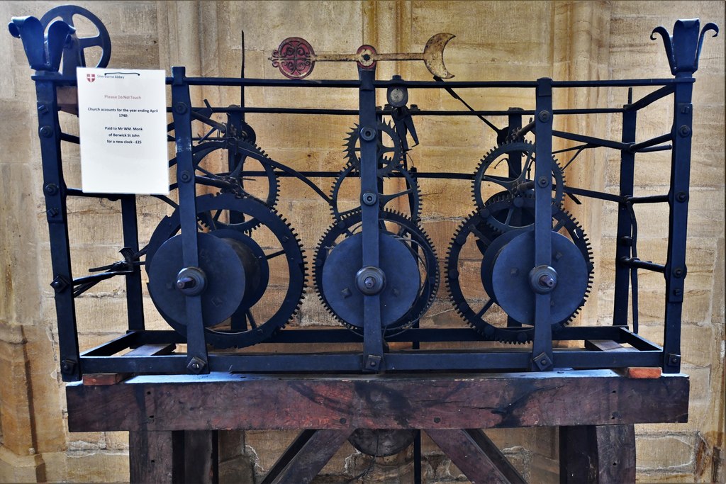 Sherborne Abbey The Clock Mechanism Michael Garlick Cc By Sa 2 0