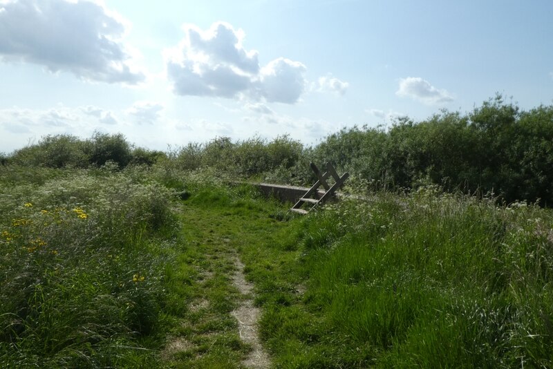 Stile Over The Flood Wall Ds Pugh Cc By Sa Geograph Britain