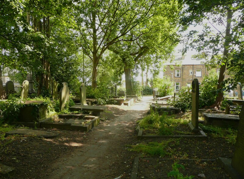 Path Across Wesley Place Cemetery Low Humphrey Bolton Cc By Sa