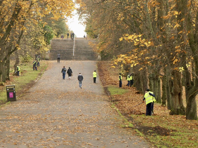 Leaf Clearing Queen S Park Richard Webb Cc By Sa Geograph