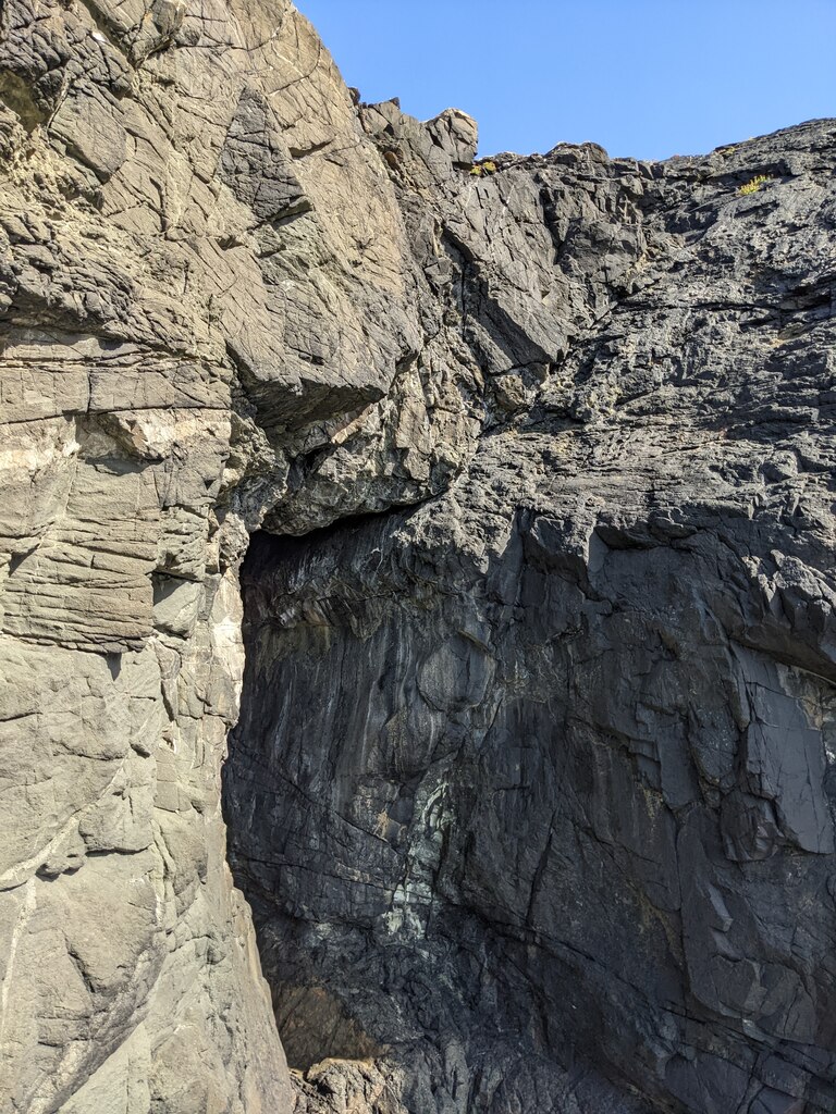 A Cave In The Cliffs Near Cat S Cove David Medcalf Cc By Sa