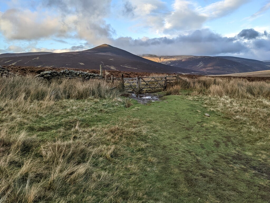 Gates And A Marker Post Below Burnt David Medcalf Cc By Sa 2 0