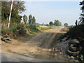 Access to new pipeline laying work near Castle Farm