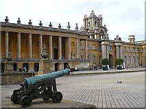 SP4416 : Cannon overlooking the Great Court, Blenheim Palace by Robin Drayton
