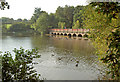 Multi arched bridge over Carr Mill Dam