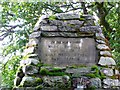 Plaque on the memorial at Kilmorich