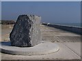 Stone on Sea Wall with Dedication Plaque