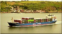 S7010 : A ship on the Suir by Albert Bridge