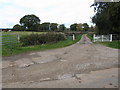 Access track to Fencote Abbey Farm