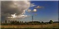 SK9138 : Pylon near Great Gonerby by Steve  Fareham