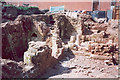 Priory undercroft excavations, 2001