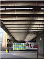 Underneath the railway bridge over St. Pancras Way