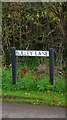 The Bulley Lane sign at Bulley Cross.