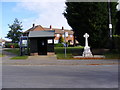 TM2550 : Bus Shelter,Telephone Box & War Memorial by Geographer