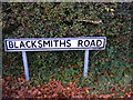 TM2550 : Blacksmith Road sign by Geographer