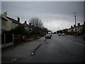 Minor road running in to Thornton village in Lancashire.