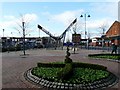 SJ9698 : Armentieres Square Sundial by Gerald England
