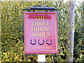 Three Horseshoes Public House Sign