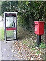 Bishopstone: postbox № SP5 316 and phone