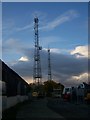 Radio masts at Cossington Farm