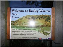 TQ7560 : Sign about Boxley Warren by David Anstiss