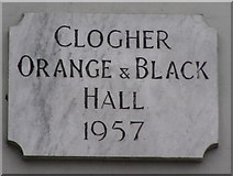 H5351 : Plaque, Cathedral Hall, Clogher by Kenneth  Allen