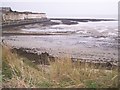 Epple Bay Seawall and lowtide beach