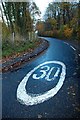 Looking west into Grange Road from Turners Hill Road, Crawley Down