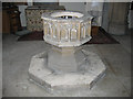 All Saints church Benhilton - font