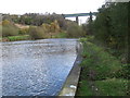 Reservoir near Dinting railway viaduct