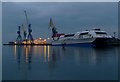 J3676 : Evening at Outfitting Wharf, Belfast by Rossographer