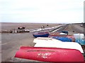 Slipway and sea defences at Dove Point  Meols