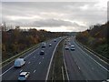 Looking south on the M1 motorway at Kexbrough