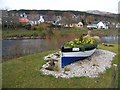 The "Lady Jane" on the banks of the Earn at Dalginross Bridge