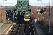 SE8310 : Road and rail bridge across the Trent by roger geach