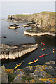 ND3855 : Kayaks at Noss Head by Fergus Mather