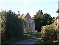 The approach to the church of St. Leonard, Badlesmere