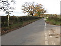 Lane junction near Stanley Bank