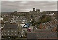 Durham bus station in the foreground