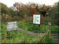 Entrance to Kingmoor (North) Nature Reserve