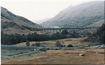 NM9081 : Steam Train  travelling on Glenfinnan Viaduct from Mallaig to Fort William by Douglas Nelson