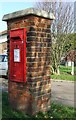 Red brick post box