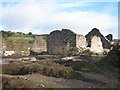 Remains of mine workings at Poldice mine