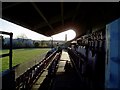 Centaurs RFC stadium - seats looking southwards towards the Gillette clock tower