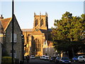 View of Sherborne Abbey from Digby Road