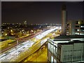 Night-time traffic on the Westway