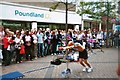 Street entertainer in Nottingham