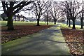 Path across Braunstone Park