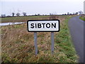 TM3666 : Sibton Village Name sign by Geographer